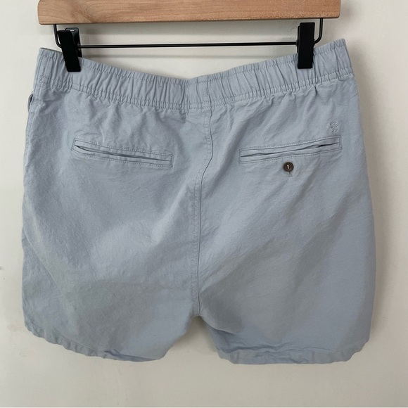 Free Fly Stretch Canvas Shorts Bamboo Cotton Sz Large Bay Blue Casual Coastal 13 - Picture 9 of 11